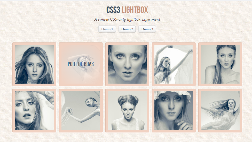 CSS3 Lightbox缩略图效果